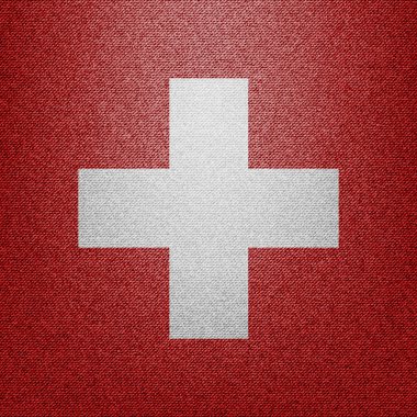 Tekstil İsviçre bayrak işareti