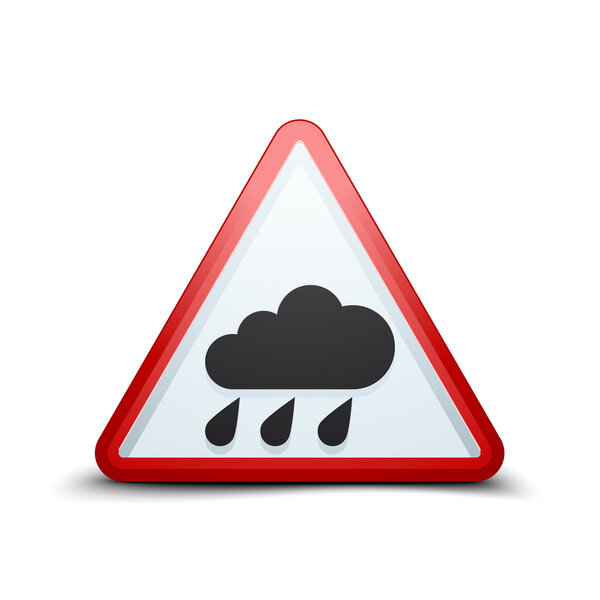 Знак опасности дождя
