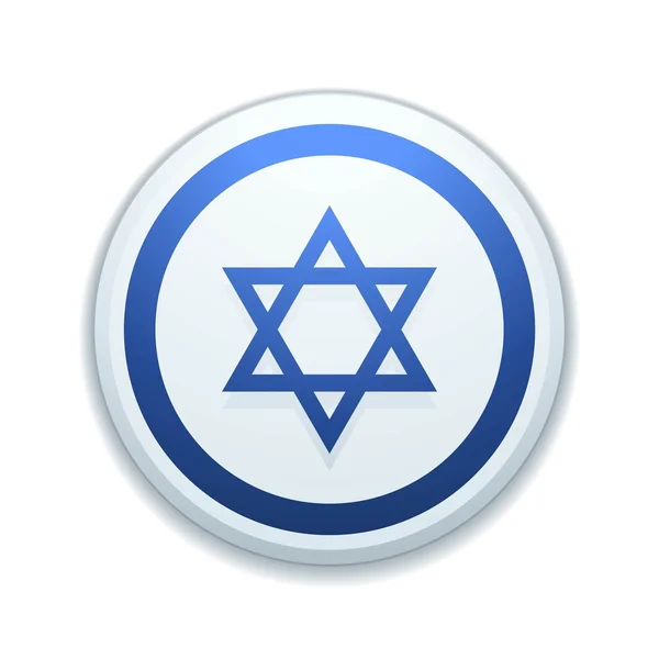 Israel emblem button — Stock Vector