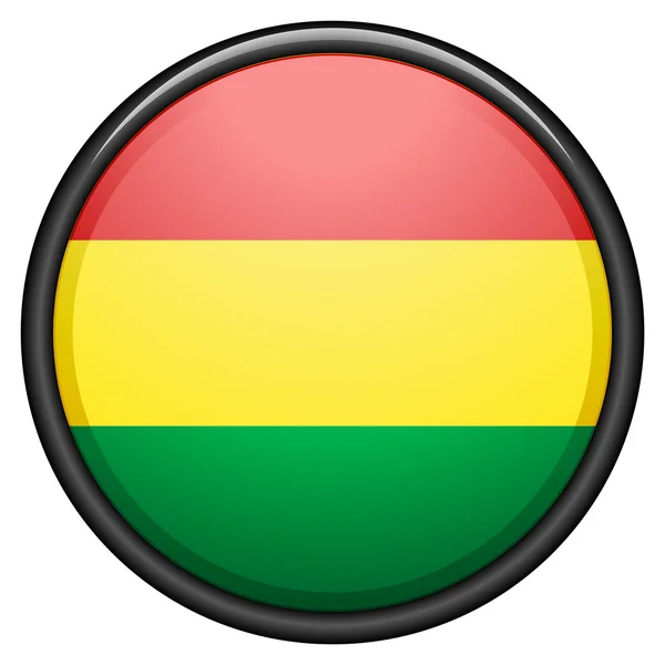 Bolivia flagga knappen — Stock vektor