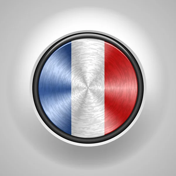 Tasto bandiera francia — Vettoriale Stock