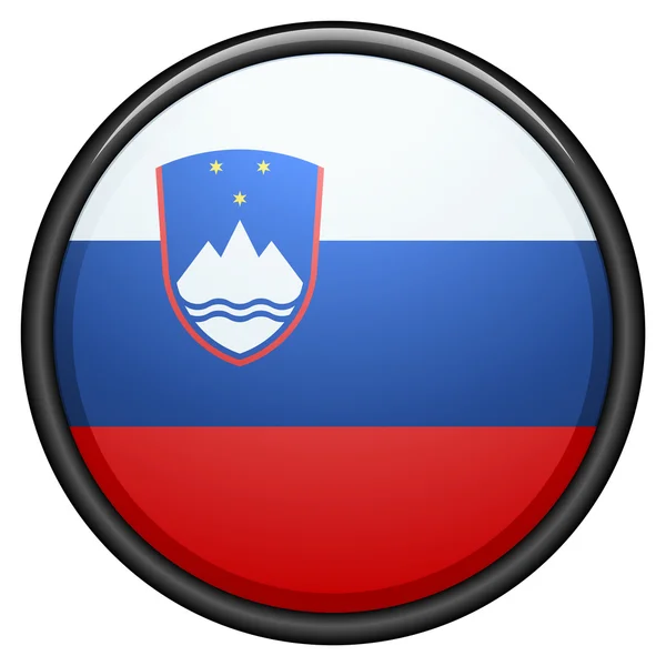 Кнопки Прапор Словенії — стоковий вектор