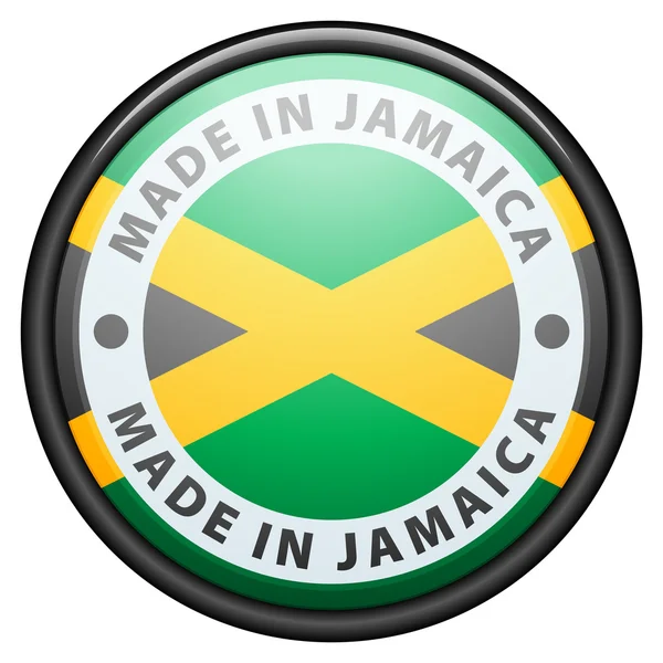 Knappen. Tillverkade i Jamaica — Stock vektor