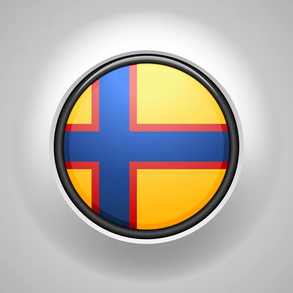 Ingria flag button — Stock Vector