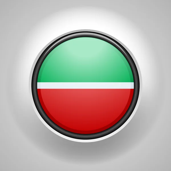 Botão de bandeira do Tartaristão — Vetor de Stock
