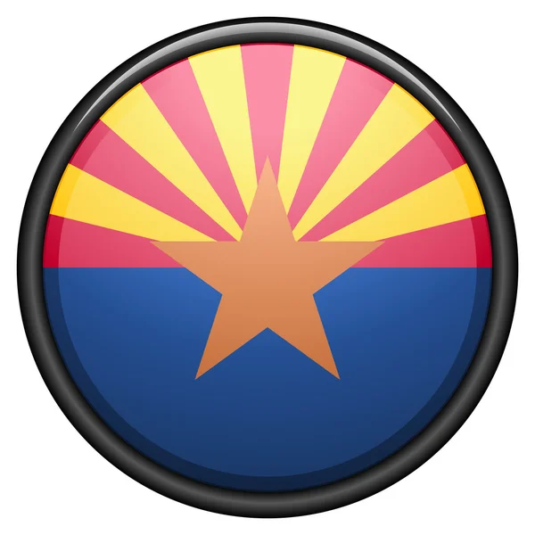 Flaggenknopf in arizona — Stockvektor