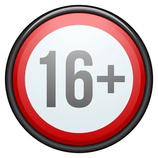 16 plus signe — Image vectorielle