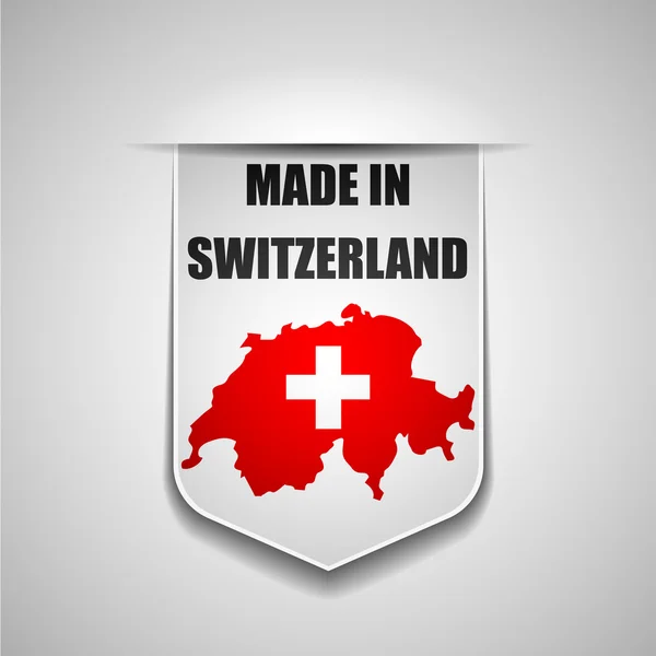 Στην Ελβετία ασπίδα — Διανυσματικό Αρχείο