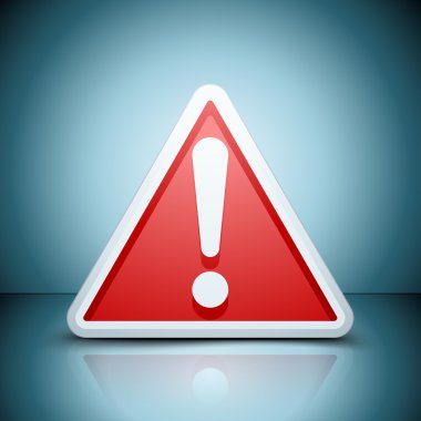 Kırmızı ünlem tehlike işareti