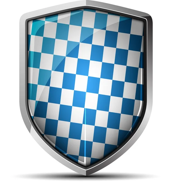 Shield with squares icon — Stock Vector