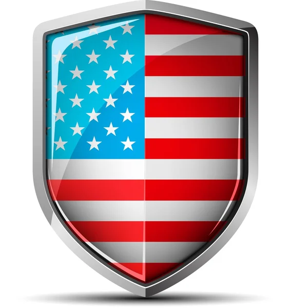 USA Shield teken — Stockvector