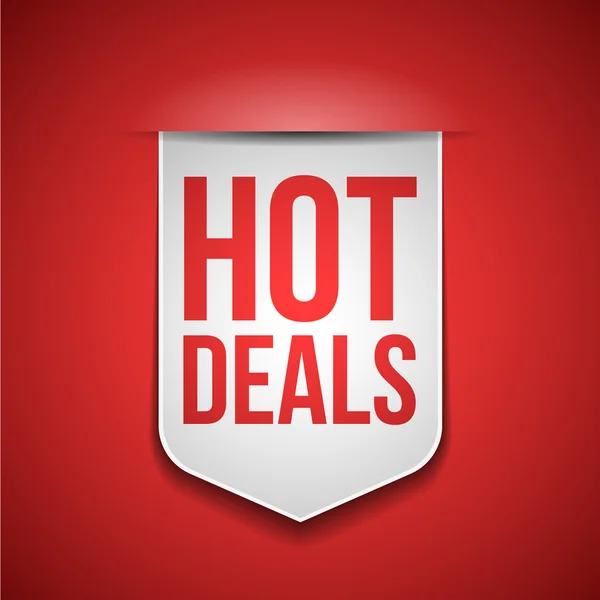 Bouclier Hot Deals — Image vectorielle