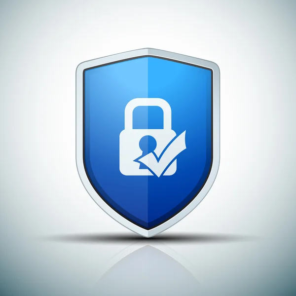 Firma Secure Shield — Vector de stock