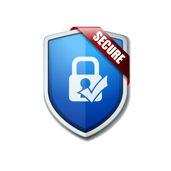 Firma Secure Shield — Vector de stock