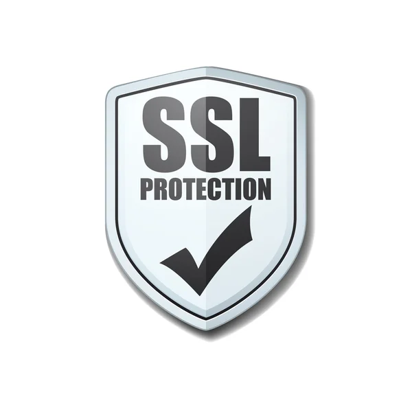 SSL захист щит — стоковий вектор