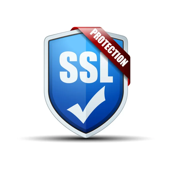 SSL захист щит — стоковий вектор