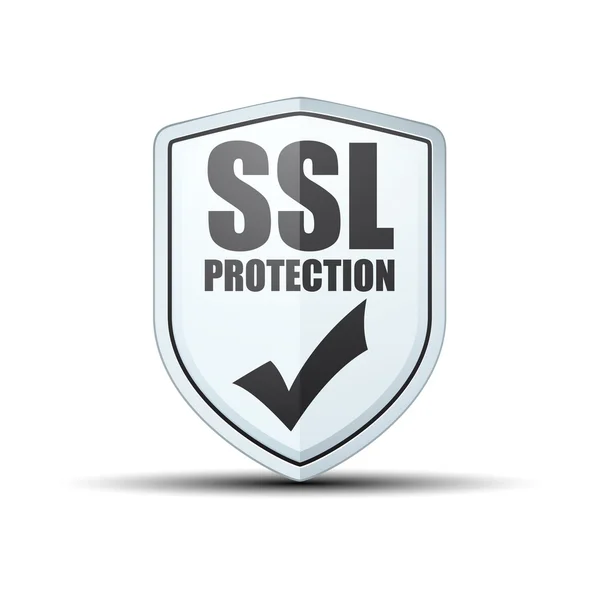 SSL захист щит — стоковий вектор