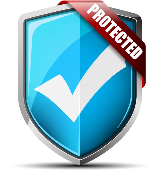 Bouclier de protection SSL — Image vectorielle