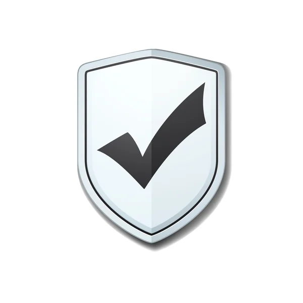 Checkmark Shield teken — Stockvector