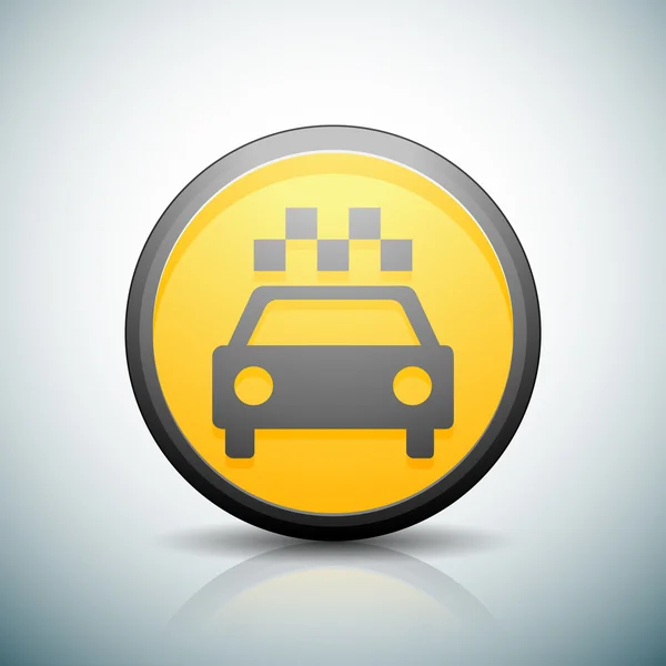 Taksi işareti simgesi — Stok Vektör