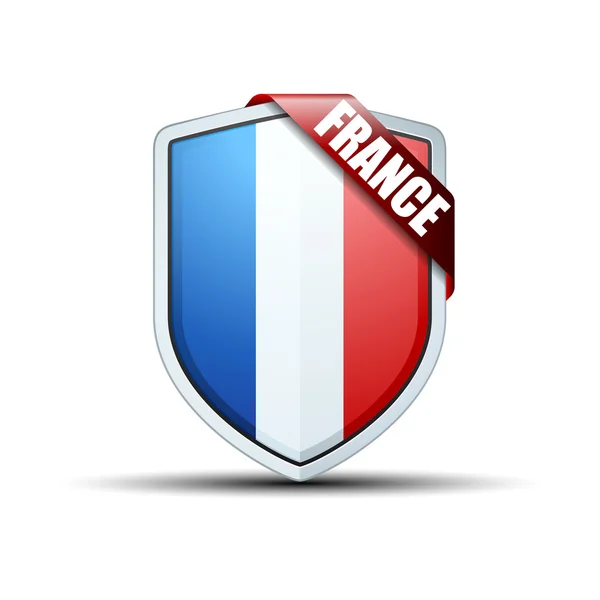 France Shield sign icon — Stock Vector