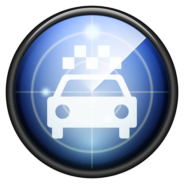 Signo de taxi icono — Vector de stock