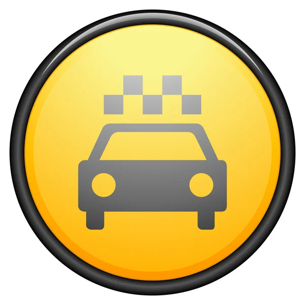 Signo de taxi icono — Vector de stock