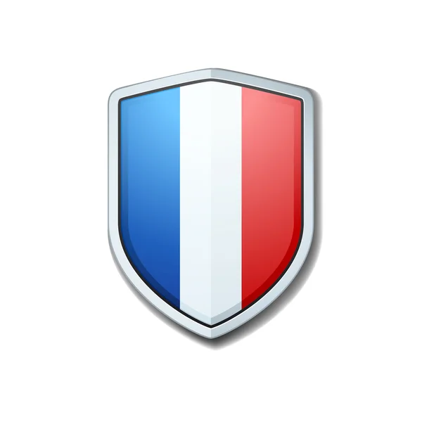 Icône enseigne France Shield — Image vectorielle