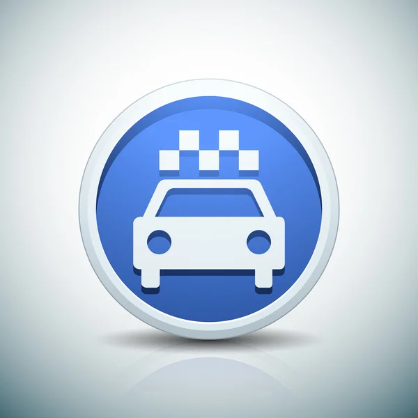 Signo de taxi icono — Vector de stock