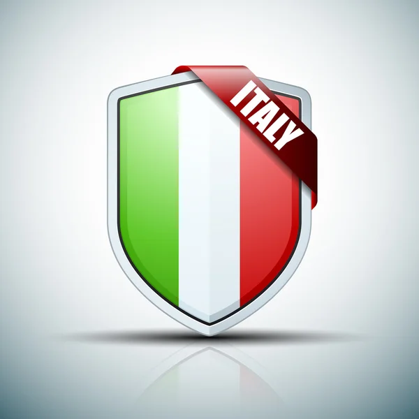 イタリアの盾の記号アイコン — ストックベクタ