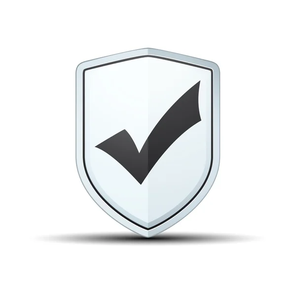 Checkmark Shield teken — Stockvector