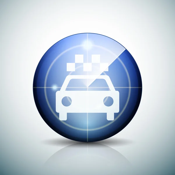 Taxi teken pictogram — Stockvector