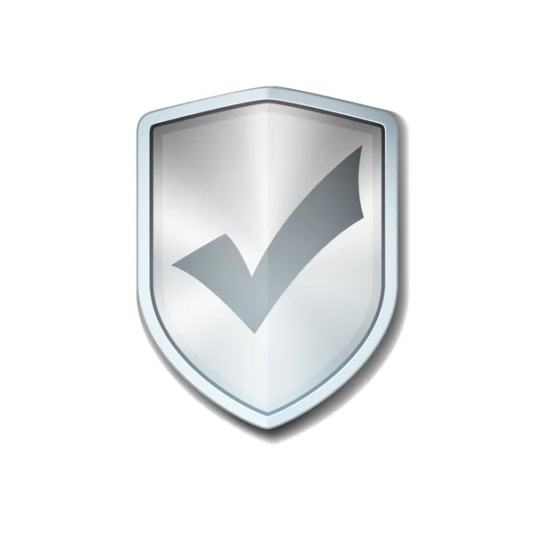 Checkmark Shield teken — Stockvector