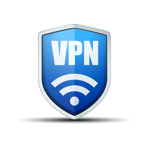 Vpn 安全盾牌标志 — 图库矢量图片