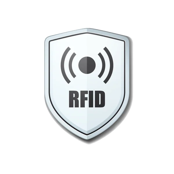 RFID Protection Shield sign — Stock Vector