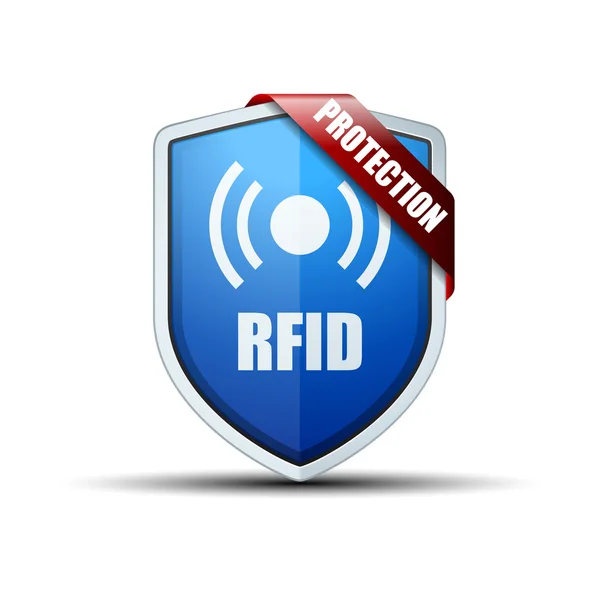 Signo de escudo de protección RFID — Vector de stock