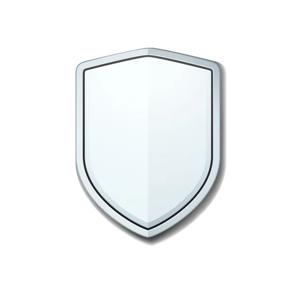 White Shield sign icon — Stock Vector