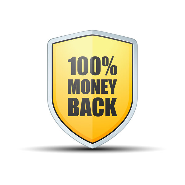 100% Money Back Guarantee shield