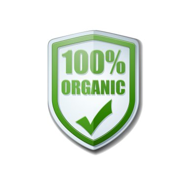 % 100 organik kalkan işareti