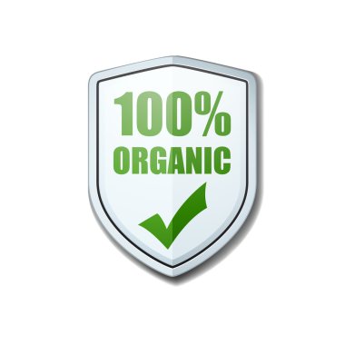 % 100 organik kalkan işareti
