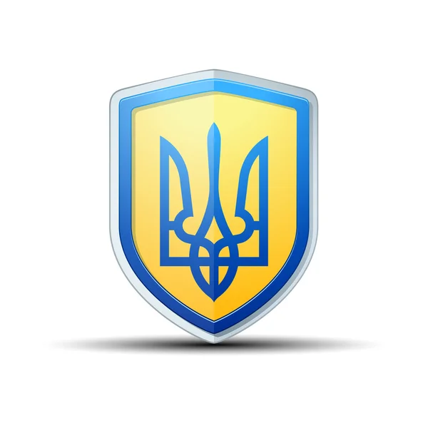 Ukrayna kalkan işareti — Stok Vektör