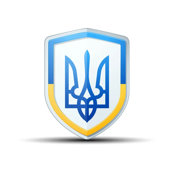 Знак Щита Украины — стоковый вектор