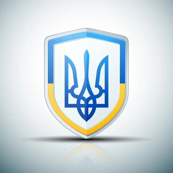 Знак Щита Украины — стоковый вектор