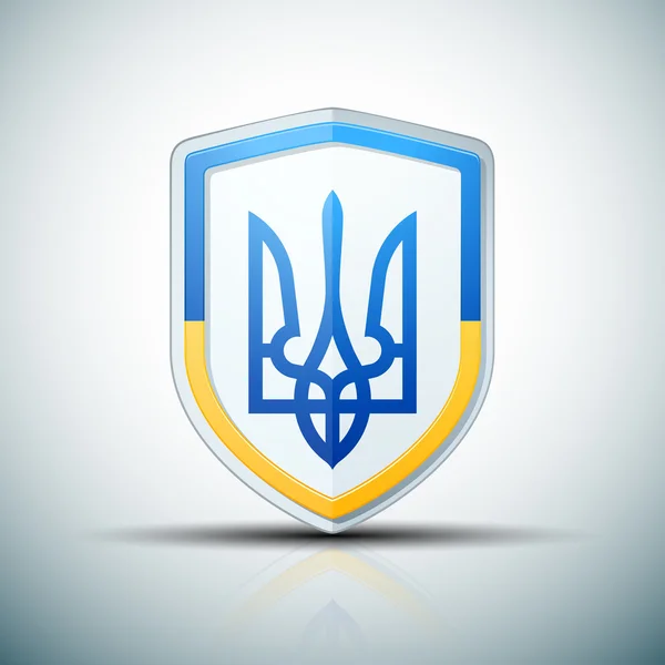 Україна щит знак — стоковий вектор