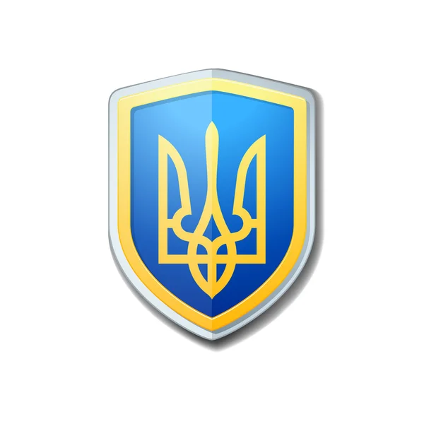Znak Ukrajiny štít — Stockový vektor
