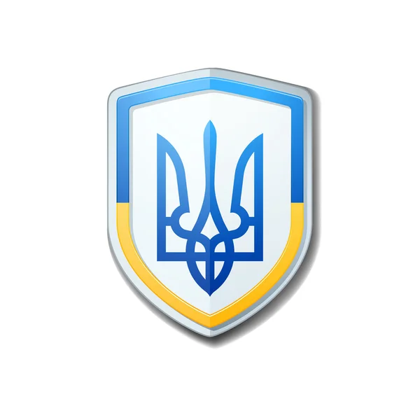 Знак Щита Украины — стоковый вектор