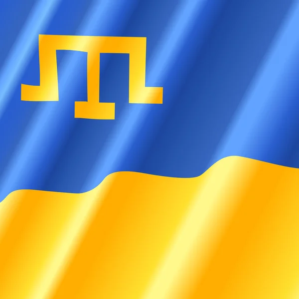 Crimean Tatar & Ukraine - Stok Vektor