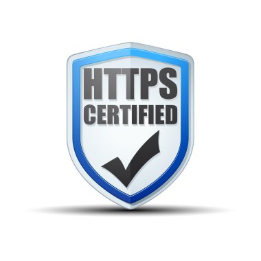 HTTPS sertifikalı kalkan işareti