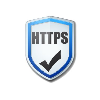 HTTPS sertifikalı kalkan işareti
