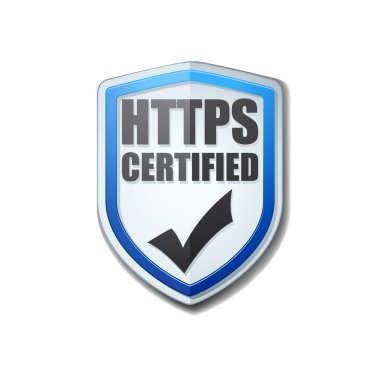 HTTPS sertifikalı kalkan işareti